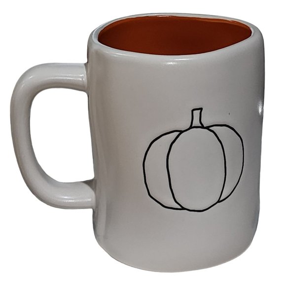Harvest Blessings Pumpkin Ceramic Coffee Mug Rae Dunn Double Sided Coffee Mug - Picture 6 of 10